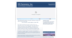 Desktop Screenshot of dsforensics.com
