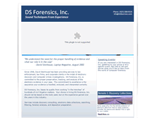 Tablet Screenshot of dsforensics.com